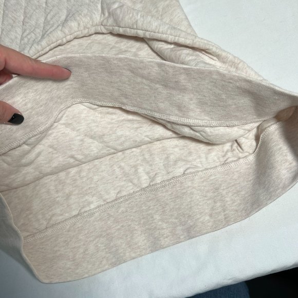 Patagonia Women's Organic Cotton Quilt Crew Sweatshirt Beige Pullover Top Small - Picture 8 of 10